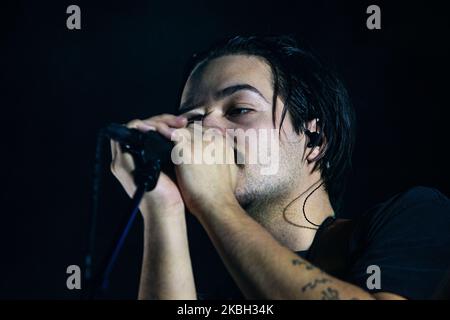 Clemens Rehbein de Milky chance se produit en direct à fabrique, Milan, Italie, sur 15 février 2020 (photo de Mairo Cinquetti/NurPhoto) Banque D'Images