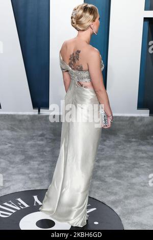 BEVERLY HILLS, LOS ANGELES, CALIFORNIE, États-Unis - FÉVRIER 09 : l'actrice Scarlett Johansson arrive à la Vanity Fair Oscar Party 2020 qui s'est tenue au Wallis Annenberg Center for the Performing Arts on 9 février 2020 à Beverly Hills, Los Angeles, Californie, États-Unis. (Photo par Xavier Collin/image Press Agency/NurPhoto) Banque D'Images