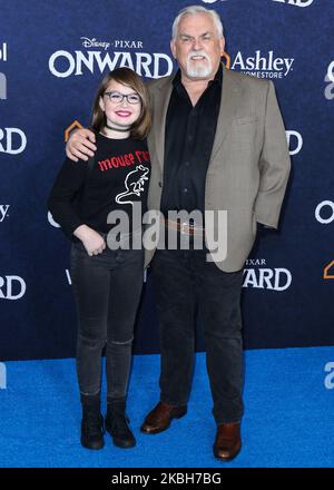 HOLLYWOOD, LOS ANGELES, CALIFORNIE, États-Unis - FÉVRIER 18 : John Ratzenberger arrive à la première mondiale de Disney et Pixar's 'Onward' qui se tient au El Capitan Theatre sur 18 février 2020 à Hollywood, Los Angeles, Californie, États-Unis. (Photo par Xavier Collin/image Press Agency/NurPhoto) Banque D'Images