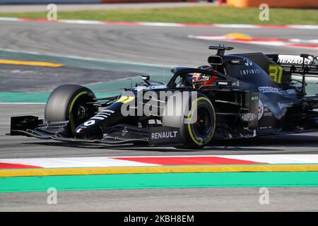 Esteban Ocon et la Renault RS 20 pendant le jour 1 des essais de la formule 1, le 19 février 2020, à Barcelone, Espagne. (Photo par Urbanandsport/NurPhoto) Banque D'Images