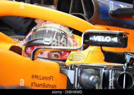 Carlos Sainz et la McLaren MCL 35 pendant le jour 1 des tests de la formule 1, le 19 février 2020, à Barcelone, Espagne. -- (photo par Urbanandsport/NurPhoto) Banque D'Images