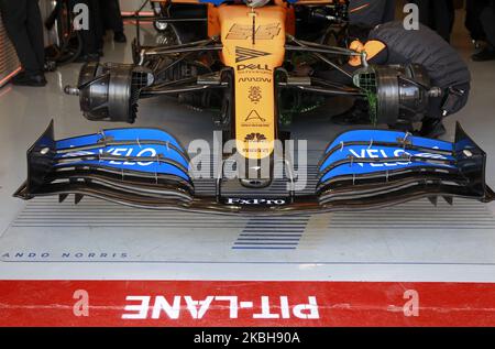 Carlos Sainz et la McLaren MCL 35 pendant le jour 1 des tests de la formule 1, le 19 février 2020, à Barcelone, Espagne. -- (photo par Urbanandsport/NurPhoto) Banque D'Images