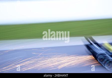 Esteban Ocon et la Renault RS 20 pendant le jour 2 des essais de la formule 1, le 19 février 2020, à Barcelone, Espagne. -- (photo par Urbanandsport/NurPhoto) Banque D'Images