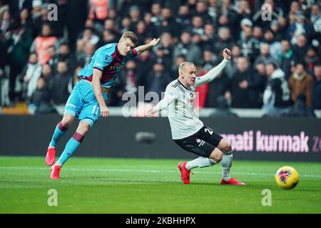 Alexandre Sörloth de Trabzonspar S01 pendant Besiktas contre Trabzonspar le Parc de Vodafone, Istanbul, Turquie sur 22 février 2020. (Photo par Ulrik Pedersen/NurPhoto) Banque D'Images