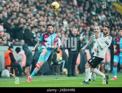 Alexandre Sörloth de Trabzonspar Besiktas contre Trabzonspar le Parc de Vodafone, Istanbul, Turquie sur 22 février 2020. (Photo par Ulrik Pedersen/NurPhoto) Banque D'Images