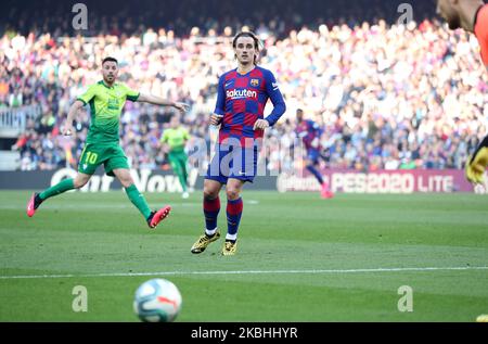 Antoine Griezmann pendant le match entre le FC Barcelone et SD Eibar, correspondant à la semaine 25 de la Liga Santander, joué au stade Camp Nou, le 22th février 2020, à Barcelone, Espagne. -- (photo par Urbanandsport/NurPhoto) Banque D'Images