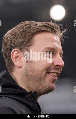 Florian Kohfeldt, entraîneur-chef de Brême, regarde avant 1. Bundesliga match SV Werder Bremen contre Borussia Dortmund à Brême, Allemagne, on 22 février 2020. (Photo de Peter Niedung/NurPhoto) Banque D'Images