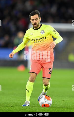 Bernardo Silva (20) de Manchester City lors du match de Premier League entre Leicester City et Manchester City au King Power Stadium, Leicester, le samedi 22nd février 2020. (Photo de Jon Hobley/MI News/NurPhoto) Banque D'Images