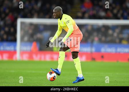 Benjamin Mendy (22) de Manchester City lors du match Premier League entre Leicester City et Manchester City au King Power Stadium, Leicester, le samedi 22nd février 2020. (Photo de Jon Hobley/MI News/NurPhoto) Banque D'Images