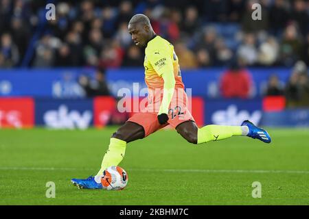 Benjamin Mendy (22) de Manchester City lors du match Premier League entre Leicester City et Manchester City au King Power Stadium, Leicester, le samedi 22nd février 2020. (Photo de Jon Hobley/MI News/NurPhoto) Banque D'Images