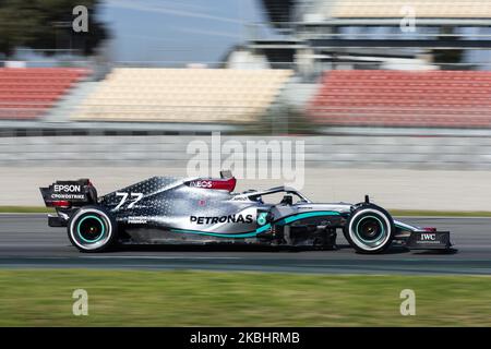 77 BOTTAS Valtteri (fin), Mercedes AMG Petronas F1 W11, action lors des épreuves d'hiver de Formule 1 au circuit de Barcelone - Catalunya sur 19 février 2020 à Barcelone, Espagne. (Photo par Xavier Bonilla/NurPhoto) Banque D'Images