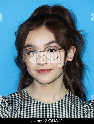 HOLLYWOOD, LOS ANGELES, CALIFORNIE, États-Unis - FÉVRIER 24 : l'actrice Anna Cathcart arrive au Los Angeles Special screening of Netflix's 'All the Bright place' qui se tient à ArcLight Hollywood on 24 février 2020 à Hollywood, Los Angeles, Californie, États-Unis. (Photo par Xavier Collin/image Press Agency/NurPhoto) Banque D'Images