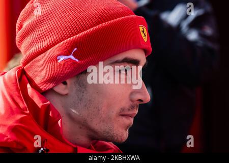 LECLERC Charles (mco), Scuderia Ferrari SF1000, portrait lors des épreuves d'hiver de Formule 1 au circuit de Barcelone - Catalunya sur 26 février 2020 à Barcelone, Espagne. (Photo par Xavier Bonilla/NurPhoto) Banque D'Images