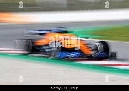 Carlos Sainz et la McLaren MCL 35 pendant le jour 4 des tests de la formule 1, le 26 février 2020, à Barcelone, Espagne. -- (photo par Urbanandsport/NurPhoto) Banque D'Images