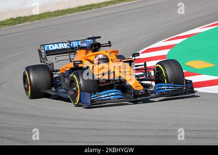 Carlos Sainz et la McLaren MCL 35 pendant le jour 4 des tests de la formule 1, le 26 février 2020, à Barcelone, Espagne. -- (photo par Urbanandsport/NurPhoto) Banque D'Images