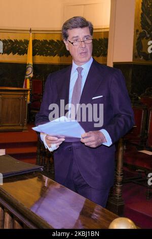 Cayetano Martinez de Irujo reçoit la médaille d'honneur de l'Académie nationale royale de médecine sur 26 février 2020 à Madrid, Espagne. (Photo par Oscar Gonzalez/NurPhoto) Banque D'Images