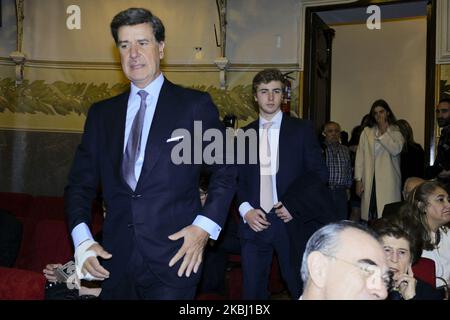 Cayetano Martinez de Irujo reçoit la médaille d'honneur de l'Académie nationale royale de médecine sur 26 février 2020 à Madrid, Espagne. (Photo par Oscar Gonzalez/NurPhoto) Banque D'Images