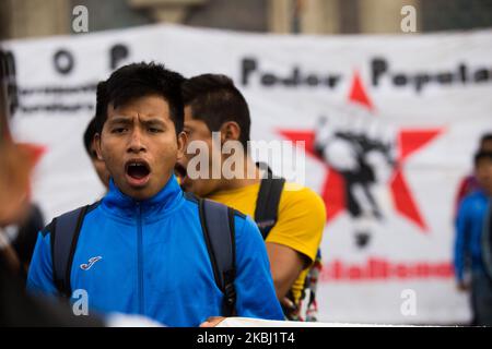 Des milliers d'étudiants et de parents des 43 élèves disparus d'Ayotzinapa 65 mois après la disparition forcée ont organisé, comme chaque mois, une manifestation, exigeant la justice à Mexico, Mexique, sur 26 février 2020. (Photo par Cristian Leyva/NurPhoto) Banque D'Images