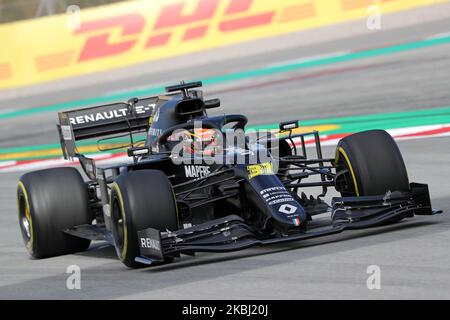 Esteban Ocon et la Renault RS 20 pendant le jour 5 des essais de la formule 1, le 27 février 2020, à Barcelone, Espagne. (Photo de Joan Valls/Urbanandsport /NurPhoto) Banque D'Images