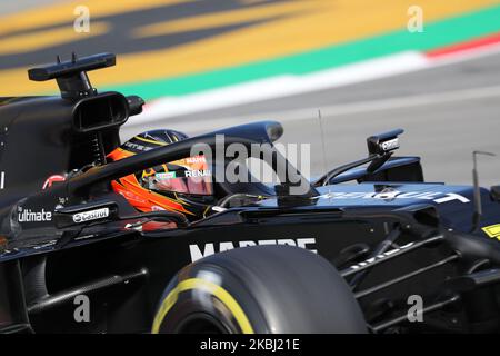 Esteban Ocon et la Renault RS 20 pendant le jour 5 des essais de la formule 1, le 27 février 2020, à Barcelone, Espagne. (Photo de Joan Valls/Urbanandsport /NurPhoto) Banque D'Images