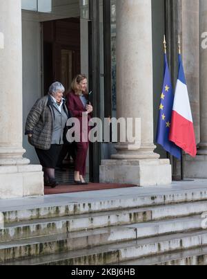 Nicole Bellobet, ministre de la Justice, et Jacqueline Gourault, ministre de la cohésion territoriale et des relations avec les collectivités locales, à Paris (France), au 29 février 2020. (Photo par Andrea Neri/NurPhoto) Banque D'Images