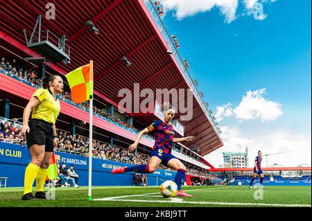 Marta Torrejon lors du match entre le FC Barcelone et Madrid CFF, correspondant à la semaine 21 de la Liga Iberdrola, joué au stade Johan Cruyff, le 01st mars 2020, à Barcelone, Espagne. (Photo par Xavier Ballart/Urbanandsport/NurPhoto) Banque D'Images