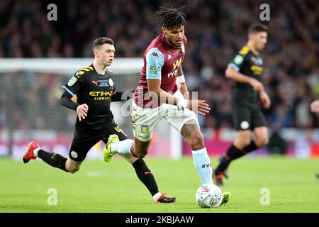 Le défenseur de la Villa Aston Tyrone Mings en action lors de la finale de la coupe Carabao entre Aston Villa et Manchester City au stade Wembley, Londres, le dimanche 1st mars 2020. (Photo de Jon Bromley/MI News/NurPhoto) Banque D'Images