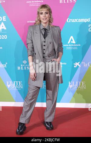 Natalia de Molina participe au cocktail Party 23rd du Festival du film de Malaga à Circulo de las Artes à Madrid, Espagne, le 3 mars 2020 (photo de Carlos Dafonte/NurPhoto) Banque D'Images