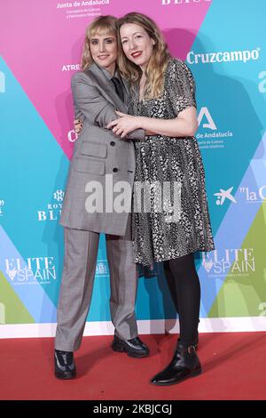 Natalia de Molina, Pilar Palomero participe au cocktail Party 23rd du Festival du film de Malaga à Circulo de las Artes à Madrid, Espagne, le 3 mars 2020 (photo de Carlos Dafonte/NurPhoto) Banque D'Images