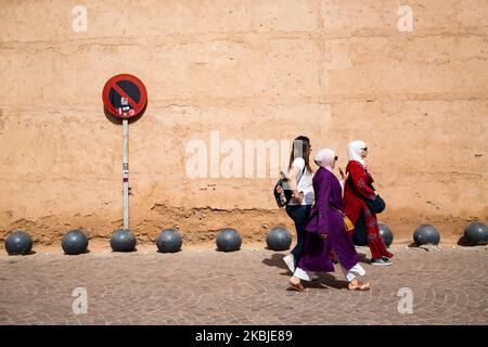 Marrakech, France, 19 octobre 2019. Une scène de rue. (Photo par Emeric Fohlen/NurPhoto) Banque D'Images