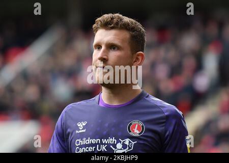 Dillon Phillips, de Charlton, regarde pendant le match de championnat Sky Bet entre Charlton Athletic et Middlesbrough à la Valley, Londres, le samedi 7th mars 2020. (Photo par MI News/NurPhoto) Banque D'Images