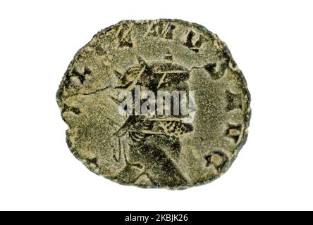 L'inverse d'une pièce de monnaie romaine, un antoninianus montrant Aurelian (c. 270-275 après J.-C.). Banque D'Images