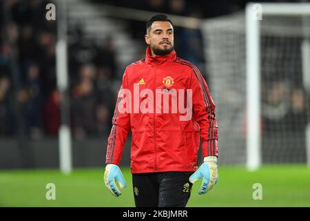 Sergio Romero (22) de Manchester United lors du match de la coupe FA entre Derby County et Manchester United au Pride Park, Derby, le jeudi 5th mars 2020. (Photo de Jon Hobley/MI News/NurPhoto) Banque D'Images