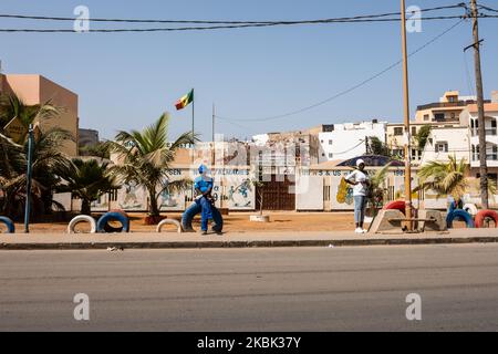 La vie quotidienne à Dakar, Sénégal sur 3 mars 2020. Photo de Jerome Gilles/NurPhoto) Banque D'Images