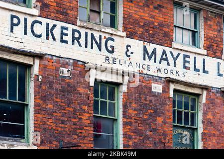 Usine de Pickering & Mayell Ltd dans le quartier des bijoux, Birmingham, Angleterre Banque D'Images