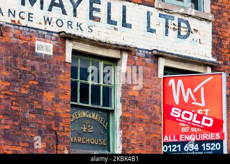 Usine de Pickering & Mayell Ltd dans le quartier des bijoux, Birmingham, Angleterre Banque D'Images