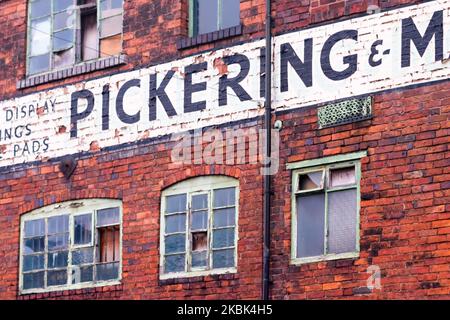 Usine de Pickering & Mayell Ltd dans le quartier des bijoux, Birmingham, Angleterre Banque D'Images