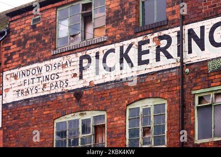 Usine de Pickering & Mayell Ltd dans le quartier des bijoux, Birmingham, Angleterre Banque D'Images