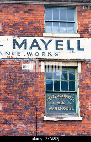 Usine de Pickering & Mayell Ltd dans le quartier des bijoux, Birmingham, Angleterre Banque D'Images