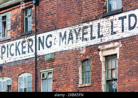 Usine de Pickering & Mayell Ltd dans le quartier des bijoux, Birmingham, Angleterre Banque D'Images