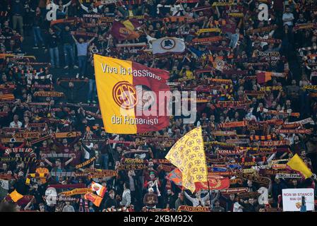 Rome, Italie. 03rd novembre 2022. EN TANT que fans roms lors du match de football de l'UEFA Europa League 2022-2023 entre LES LUDOGORETS AS Roma et PFC au stade olympique de Rome sur 03 novembre 2022. Crédit : Agence photo indépendante/Alamy Live News Banque D'Images