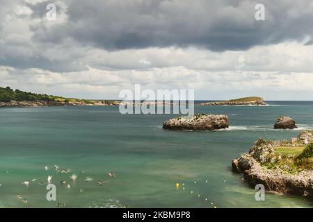 Islares, Castro Urdiales, Cantabrie, Espagne. Banque D'Images