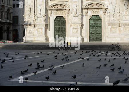 Vue générale de Milan pendant le confinement en raison de l'urgence du coronavirus, 12 avril 2020 (photo de Mairo Cinquetti/NurPhoto) Banque D'Images