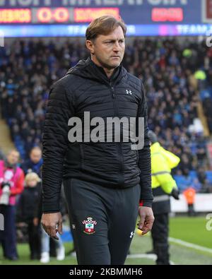 Ralph Hasenhuttl, directeur de Southampton, lors du match de la Premier League entre Cardiff City et Southampton au Cardiff City Stadium, Cardiff, le samedi 8th décembre 2018. (Photo de Mark Fletcher/MI News/NurPhoto) Banque D'Images