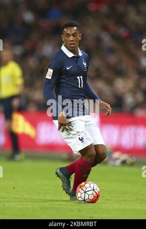 Anthony Martial de France lors du match international entre l'Angleterre et la France au stade Wembley, mardi 17th November2015. (Photo par Ryan Dinham/MI News/NurPhoto) Banque D'Images