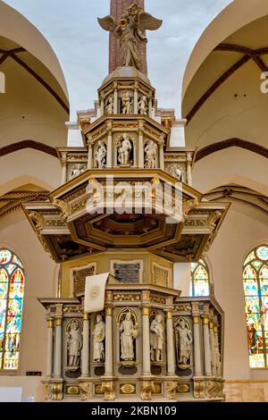 La chaire de la cathédrale, Riga, Lettonie Banque D'Images