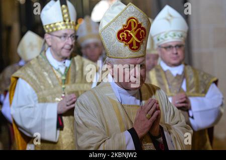 Mgr Waclaw Depo, archevêque de Czestochowa, dirige la Sainte Messe à l'occasion de la fête de Saint Stanislaus, évêque et martyr, le principal patron de la Pologne, avec la participation de l'épiscopat polonais. Le dimanche, 10 mai 2020, à la cathédrale de Wawel, Cracovie, Pologne. (Photo par Artur Widak/NurPhoto) Banque D'Images