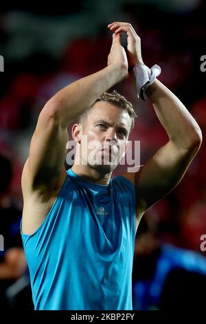 (IMAGE DU FICHIER) Manuel Neuer, gardien de but allemand du Bayern Munich, a prolongé son contrat avec le club jusqu'au 30 juin 2023, il a été annoncé à Munich, en Allemagne, sur 20 mai 2020. (Photo par Pedro Fiúza/NurPhoto) Banque D'Images
