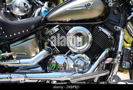 Yamaha Star moto. Dimanche, 17 mai 2020, à Wadowice, petite Pologne Voivodeship, Pologne. (Photo par Artur Widak/NurPhoto) Banque D'Images