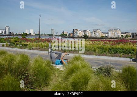 © 2022 John Angerson Greenwich foot tunnel. Greenwich, Londres. Banque D'Images